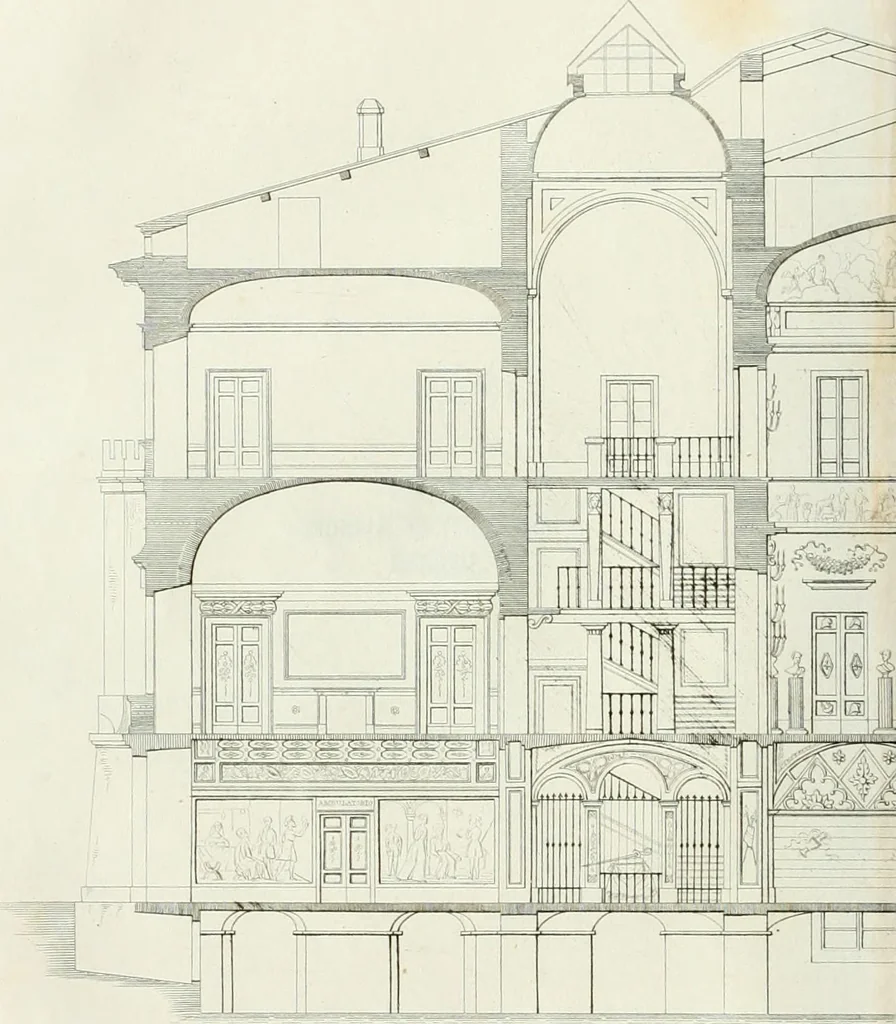 An illustration from Monumenti del Giardino Puccini, 1845, leaf 92