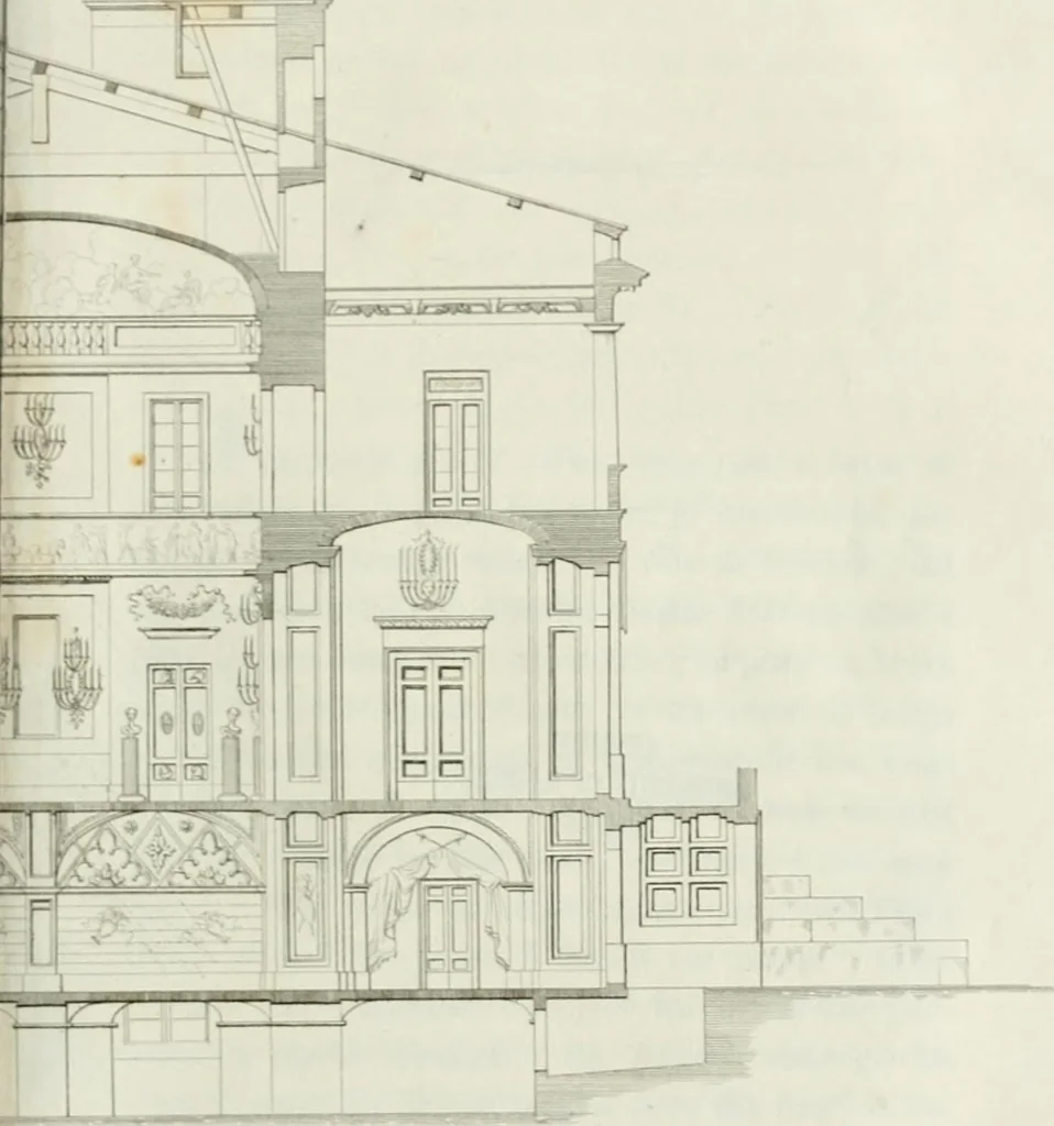 An illustration from Monumenti del Giardino Puccini, 1845, leaf 93