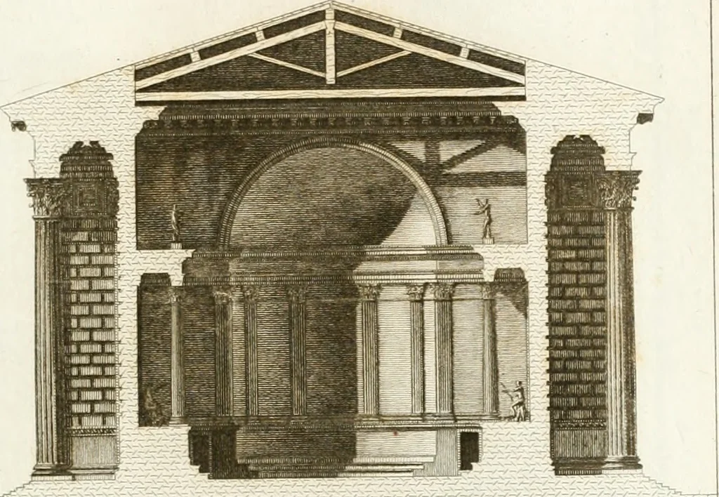An illustration from Monumenti di fabbriche antiche estratti dai disegni dei piu celebri autori, 1796, leaf 100
