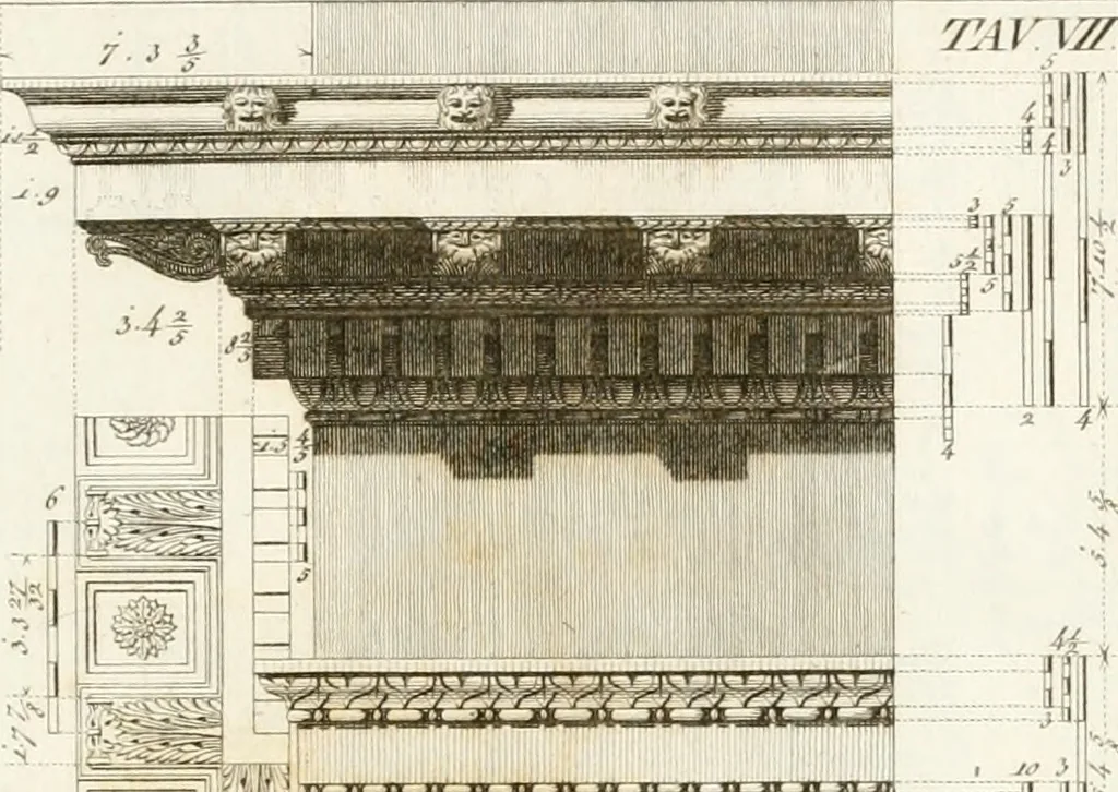 An illustration from Monumenti di fabbriche antiche estratti dai disegni dei piu celebri autori, 1796, leaf 104