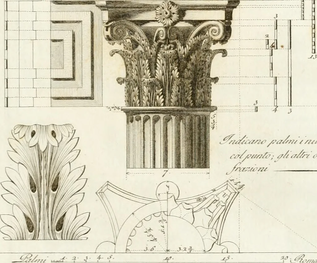 An illustration from Monumenti di fabbriche antiche estratti dai disegni dei piu celebri autori, 1796, leaf 104