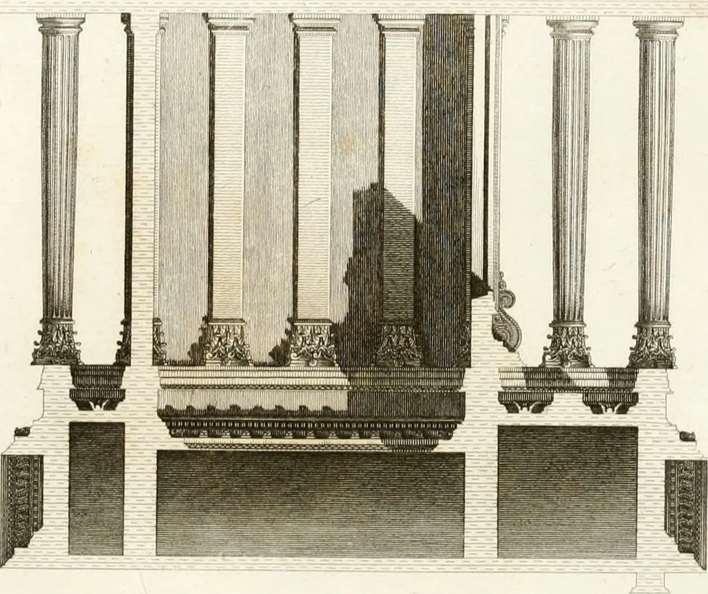 An illustration from Monumenti di fabbriche antiche estratti dai disegni dei piu celebri autori, 1796, leaf 122