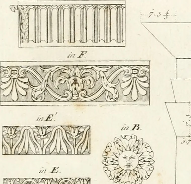 An illustration from Monumenti di fabbriche antiche estratti dai disegni dei piu celebri autori, 1796, leaf 126