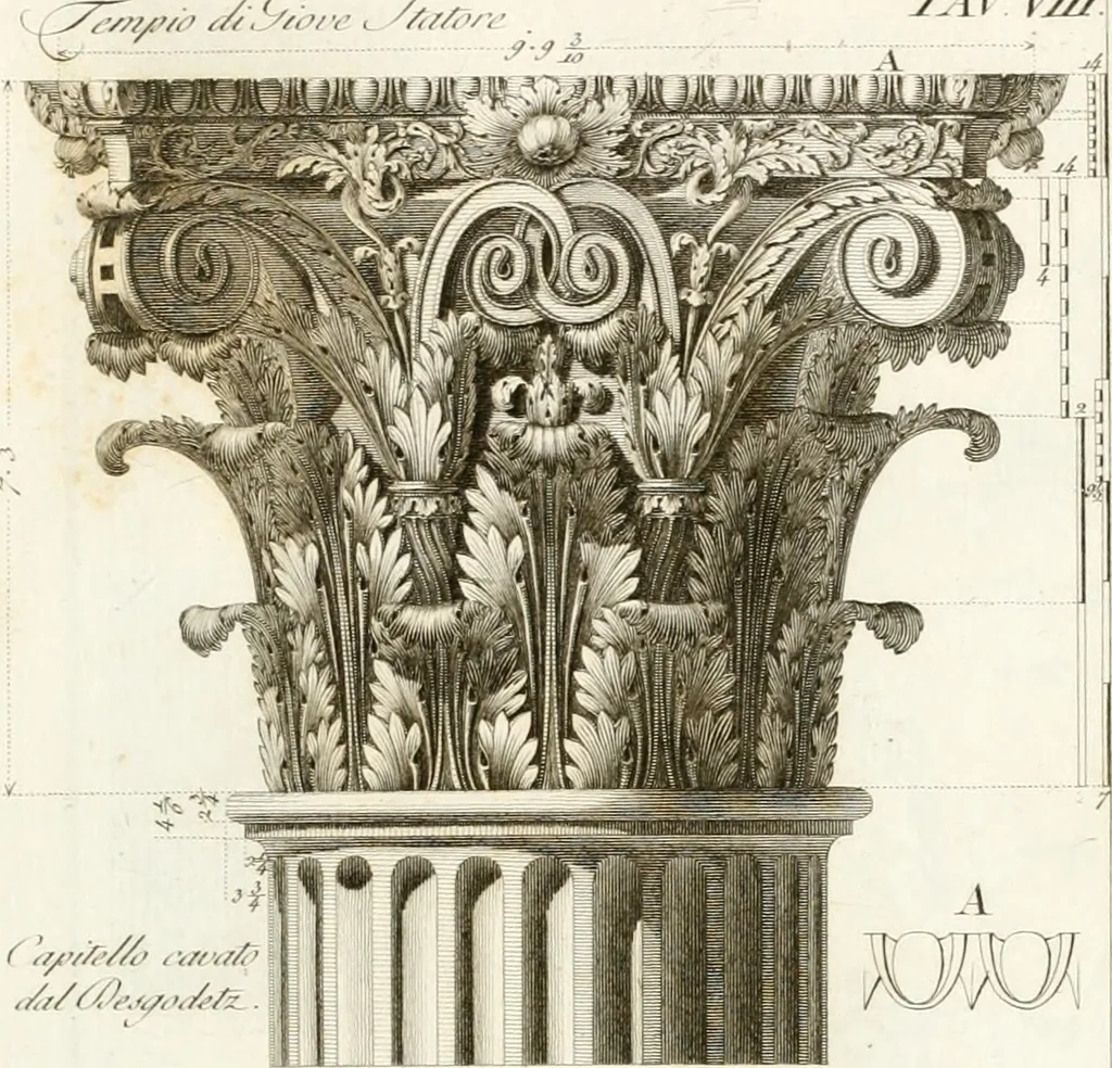An illustration from Monumenti di fabbriche antiche estratti dai disegni dei piu celebri autori, 1796, leaf 128