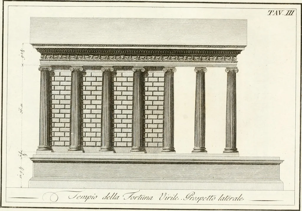 An illustration from Monumenti di fabbriche antiche estratti dai disegni dei piu celebri autori, 1796, leaf 140