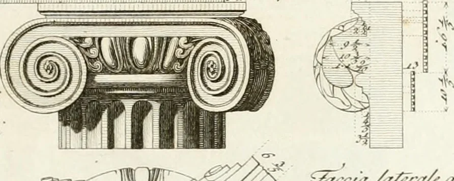 An illustration from Monumenti di fabbriche antiche estratti dai disegni dei piu celebri autori, 1796, leaf 142