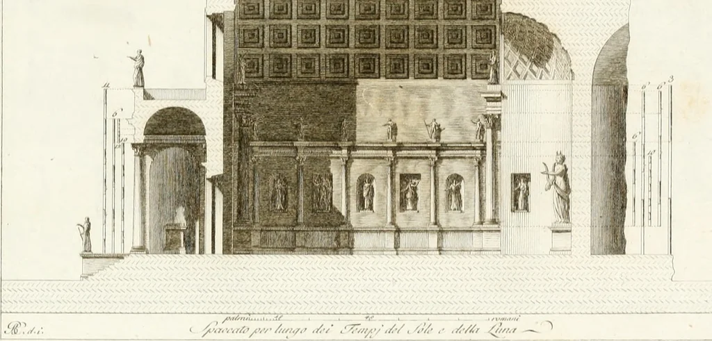 An illustration from Monumenti di fabbriche antiche estratti dai disegni dei piu celebri autori, 1796, leaf 18