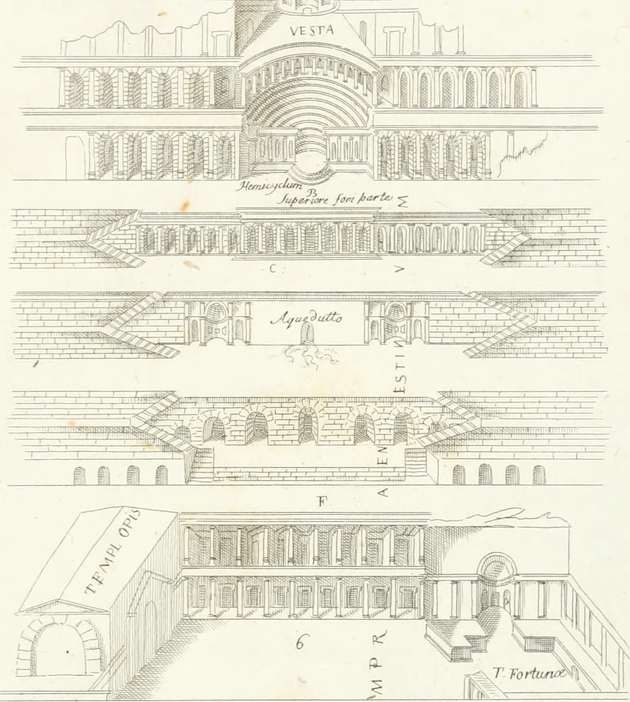 An illustration from Monumenti di fabbriche antiche estratti dai disegni dei piu celebri autori, 1796, leaf 198