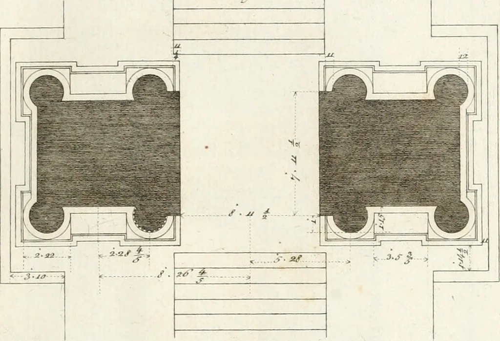 An illustration from Monumenti di fabbriche antiche estratti dai disegni dei piu celebri autori, 1796, leaf 26
