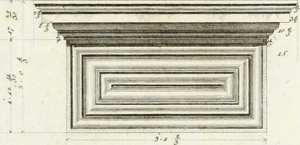 An illustration from Monumenti di fabbriche antiche estratti dai disegni dei piu celebri autori, 1796, leaf 26