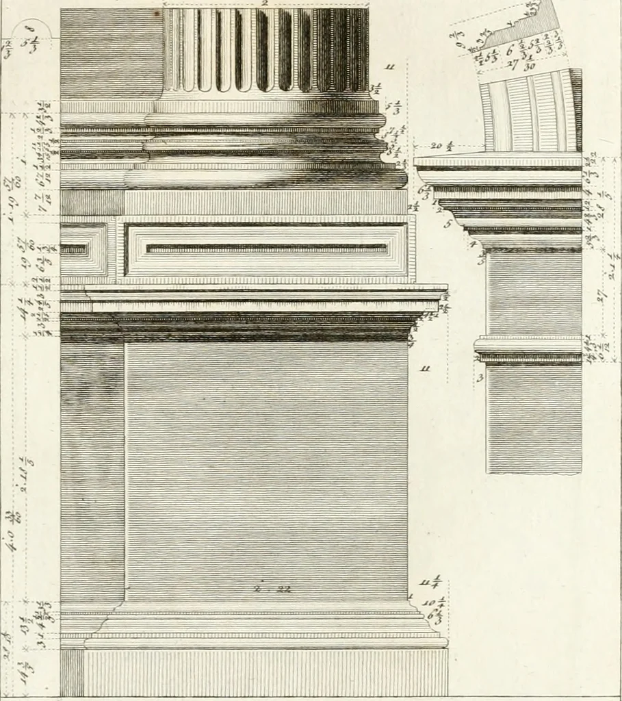 An illustration from Monumenti di fabbriche antiche estratti dai disegni dei piu celebri autori, 1796, leaf 34