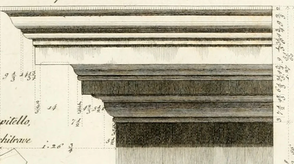 An illustration from Monumenti di fabbriche antiche estratti dai disegni dei piu celebri autori, 1796, leaf 36