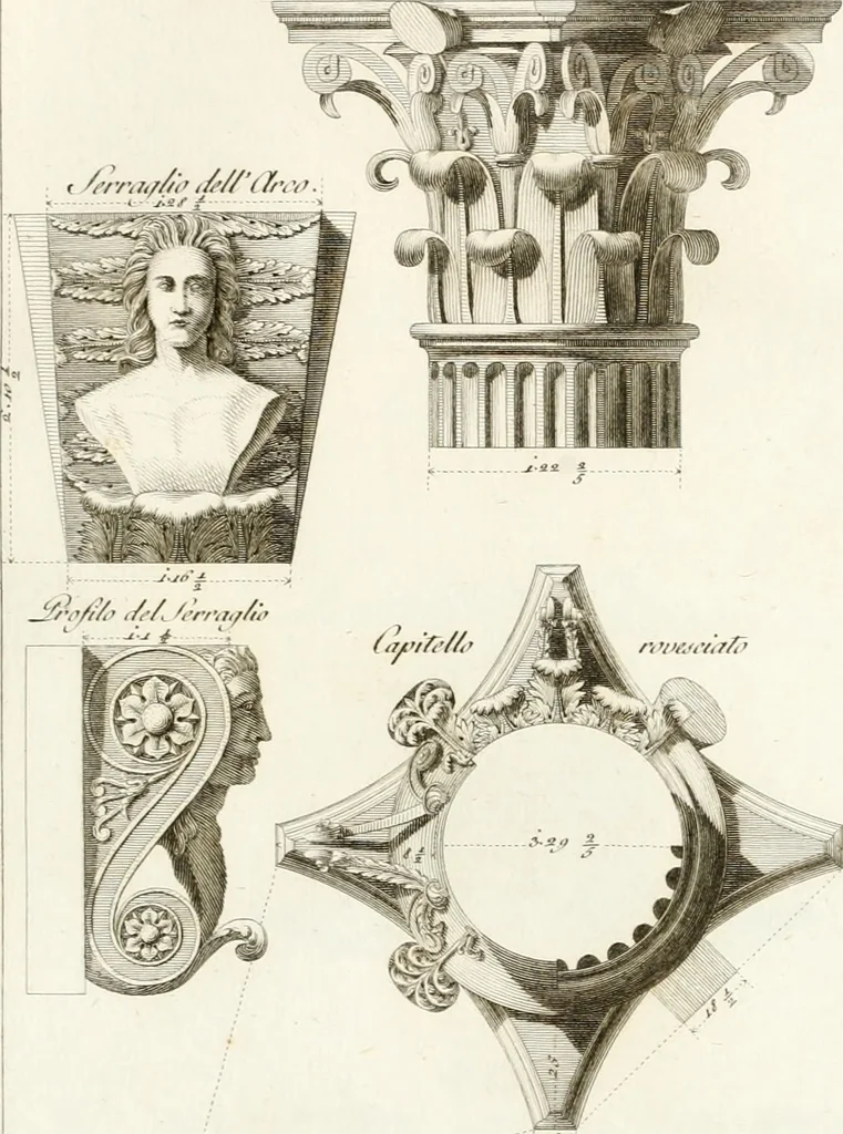 An illustration from Monumenti di fabbriche antiche estratti dai disegni dei piu celebri autori, 1796, leaf 38