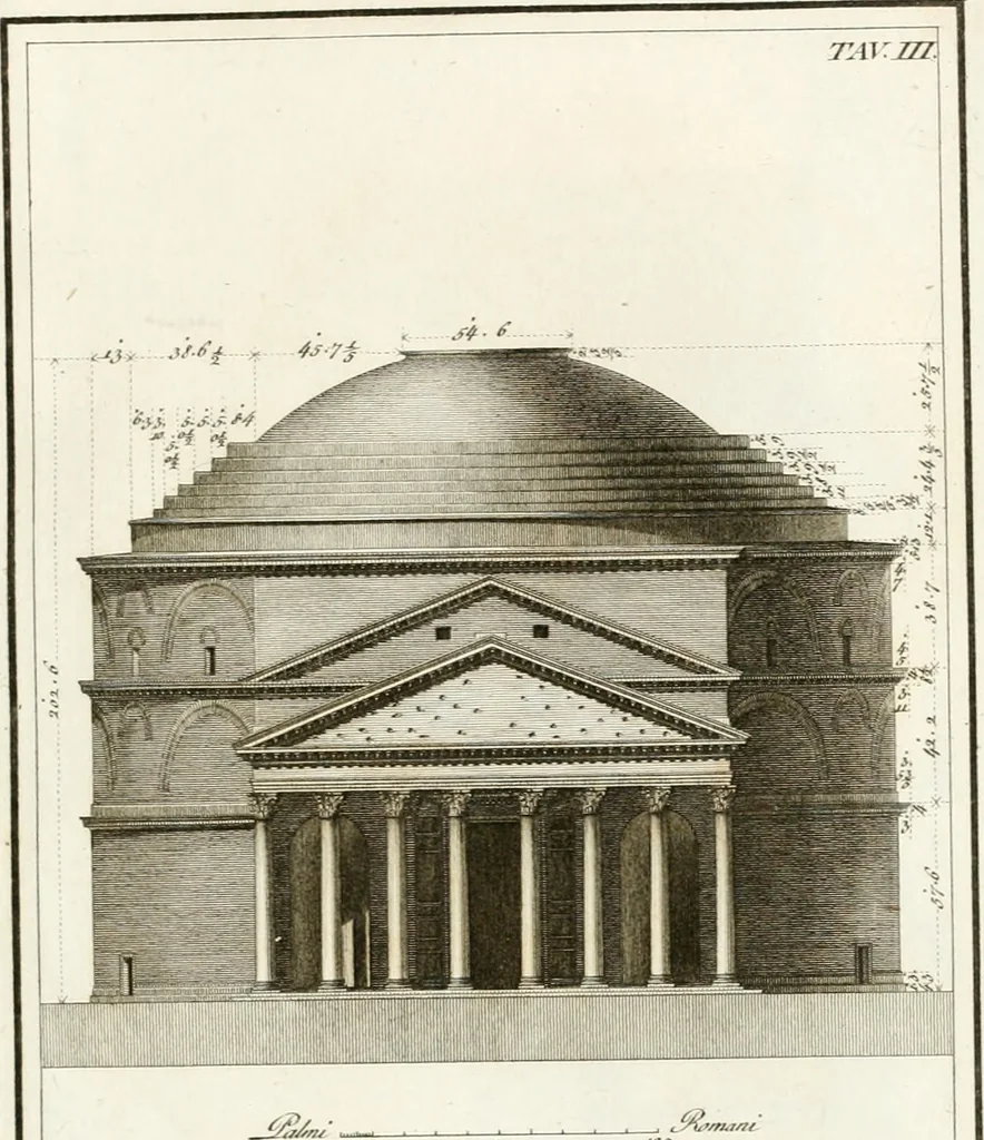 An illustration from Monumenti di fabbriche antiche estratti dai disegni dei piu celebri autori, 1796, leaf 60