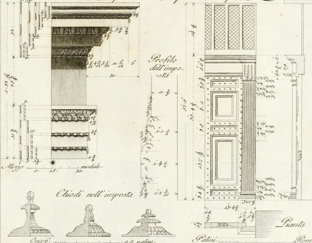 An illustration from Monumenti di fabbriche antiche estratti dai disegni dei piu celebri autori, 1796, leaf 64