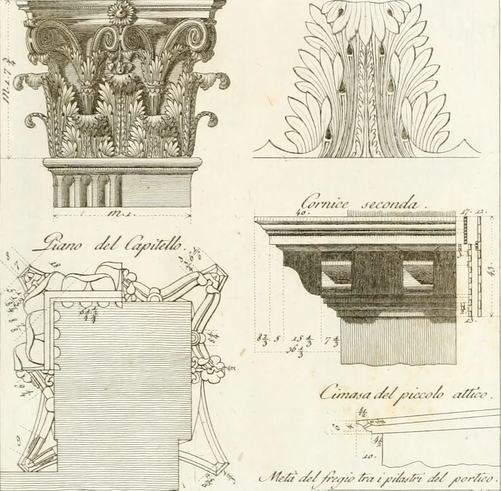 An illustration from Monumenti di fabbriche antiche estratti dai disegni dei piu celebri autori, 1796, leaf 68