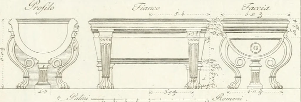 An illustration from Monumenti di fabbriche antiche estratti dai disegni dei piu celebri autori, 1796, leaf 70