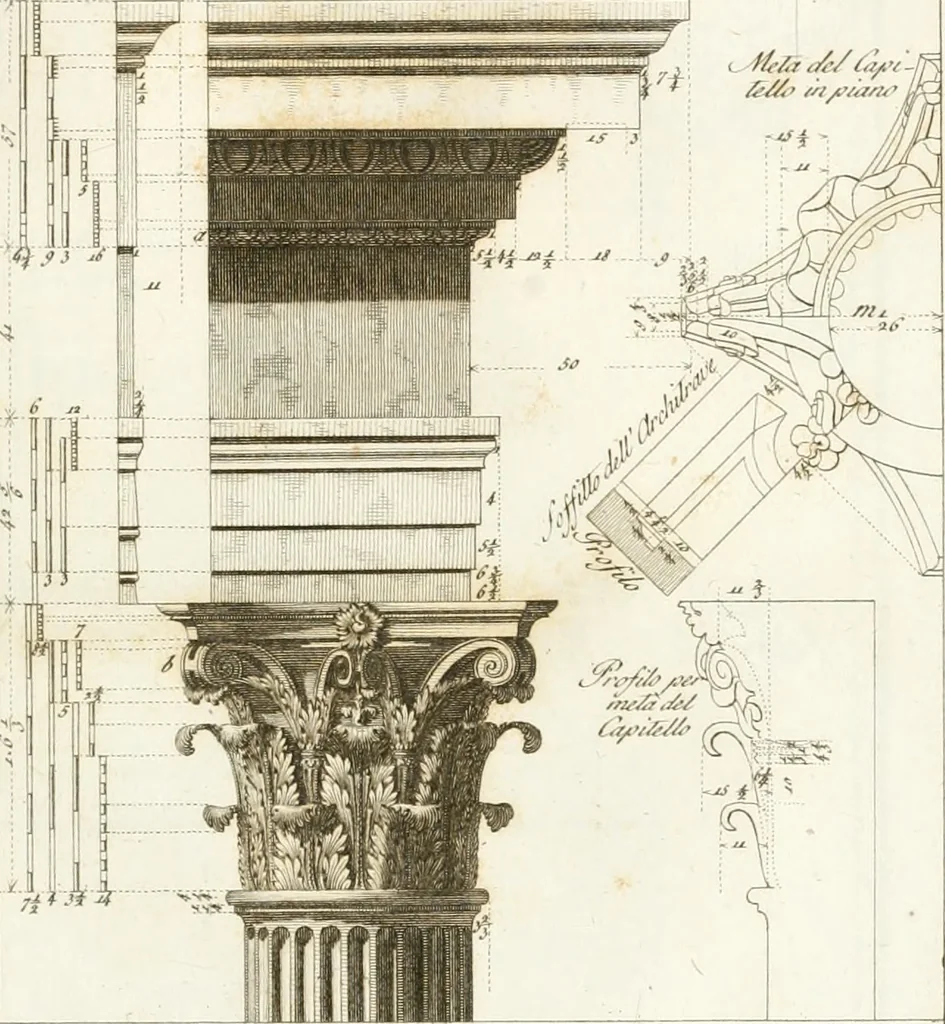 An illustration from Monumenti di fabbriche antiche estratti dai disegni dei piu celebri autori, 1796, leaf 84