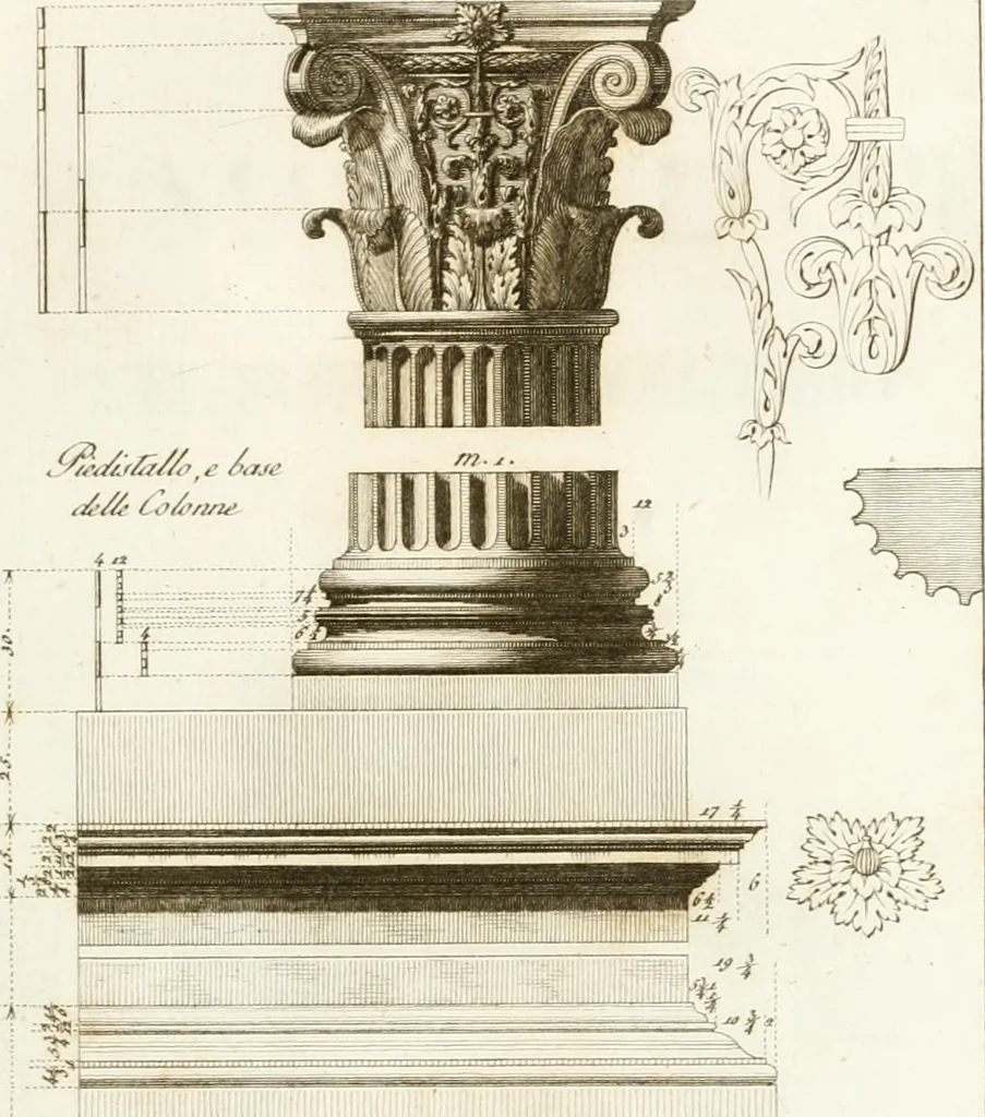 An illustration from Monumenti di fabbriche antiche estratti dai disegni dei piu celebri autori, 1796, leaf 86