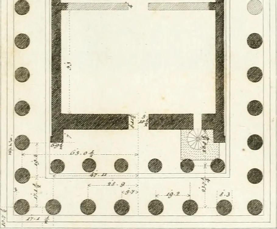 An illustration from Monumenti di fabbriche antiche estratti dai disegni dei piu celebri autori, 1796, leaf 134