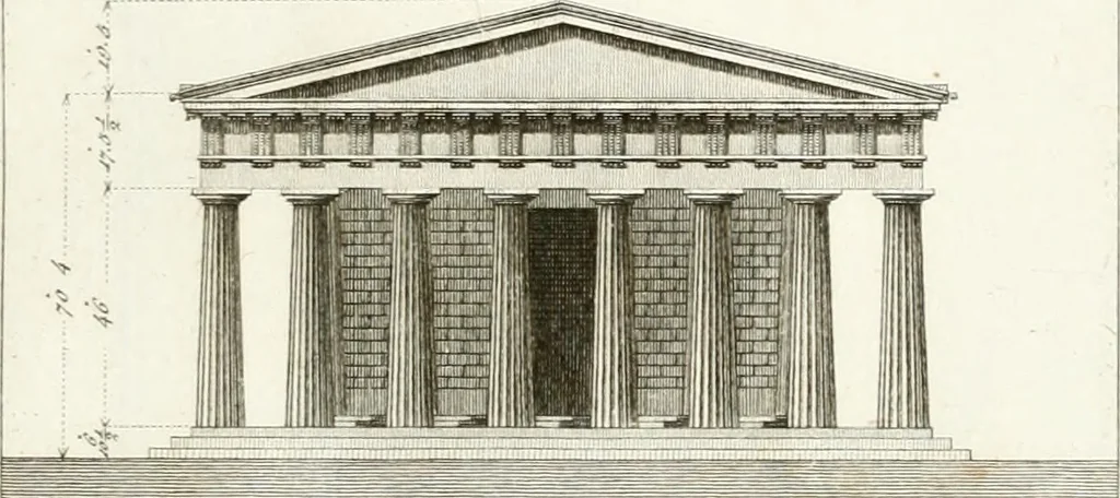 An illustration from Monumenti di fabbriche antiche estratti dai disegni dei piu celebri autori, 1796, leaf 136