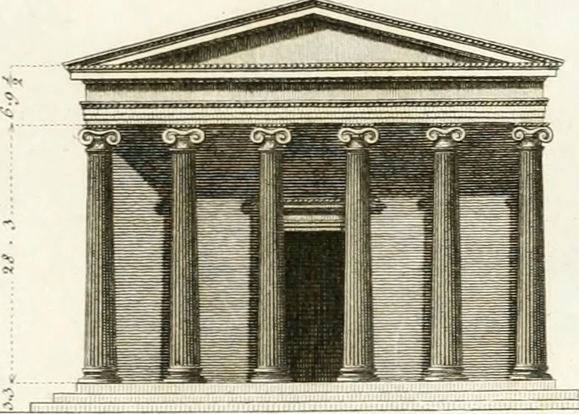 An illustration from Monumenti di fabbriche antiche estratti dai disegni dei piu celebri autori, 1796, leaf 148