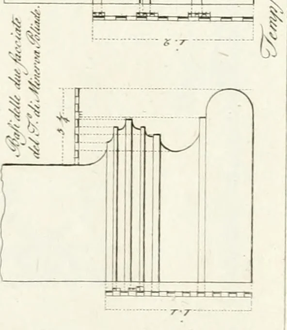 An illustration from Monumenti di fabbriche antiche estratti dai disegni dei piu celebri autori, 1796, leaf 152