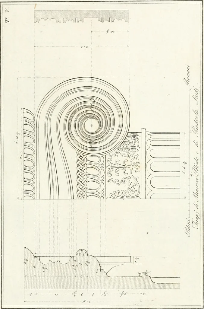 An illustration from Monumenti di fabbriche antiche estratti dai disegni dei piu celebri autori, 1796, leaf 154