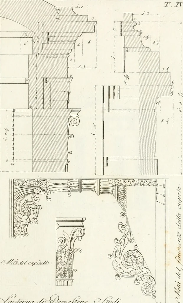An illustration from Monumenti di fabbriche antiche estratti dai disegni dei piu celebri autori, 1796, leaf 174