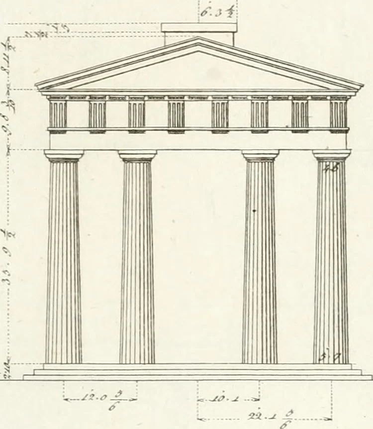 An illustration from Monumenti di fabbriche antiche estratti dai disegni dei piu celebri autori, 1796, leaf 176