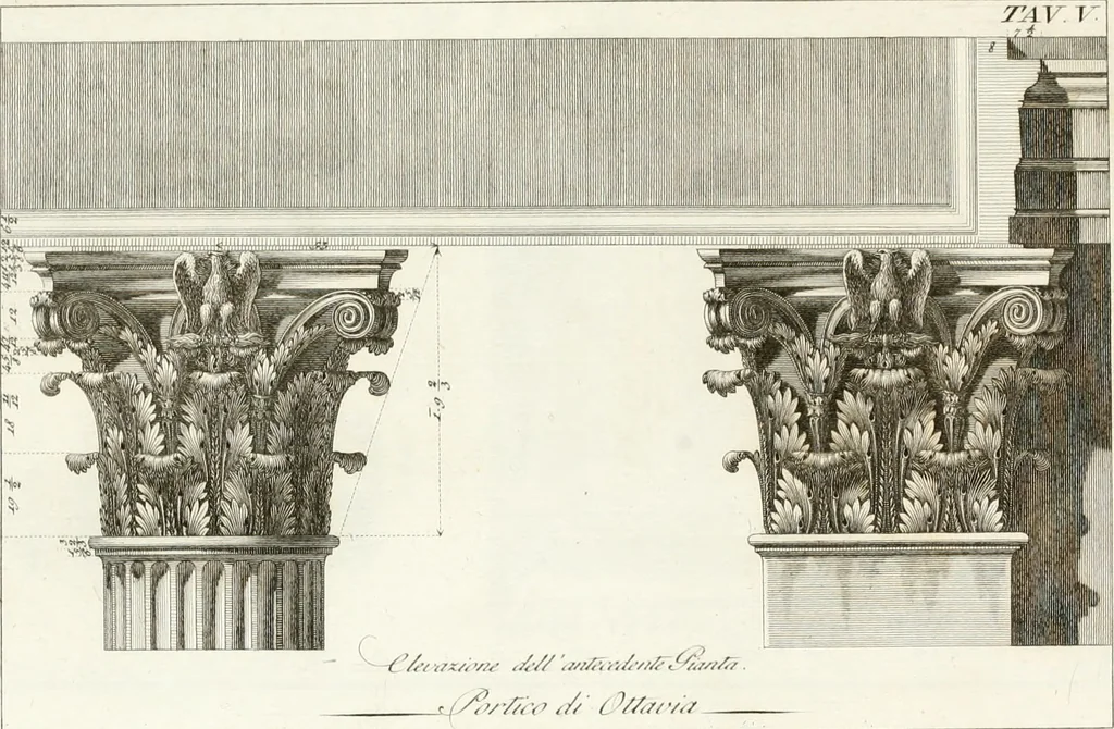 An illustration from Monumenti di fabbriche antiche estratti dai disegni dei piu celebri autori, 1796, leaf 18