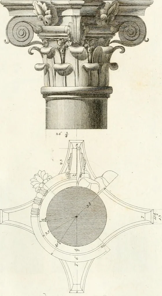 An illustration from Monumenti di fabbriche antiche estratti dai disegni dei piu celebri autori, 1796, leaf 34