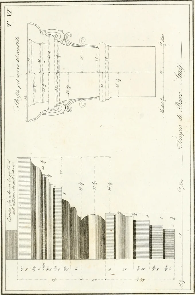 An illustration from Monumenti di fabbriche antiche estratti dai disegni dei piu celebri autori, 1796, leaf 36