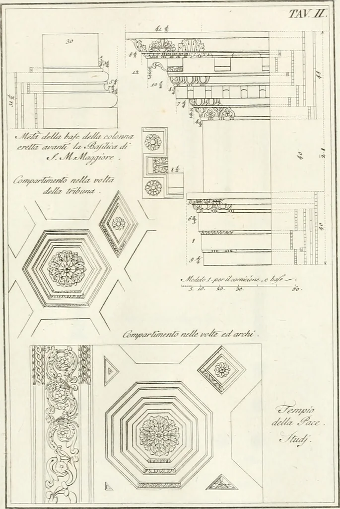 An illustration from Monumenti di fabbriche antiche estratti dai disegni dei piu celebri autori, 1796, leaf 46