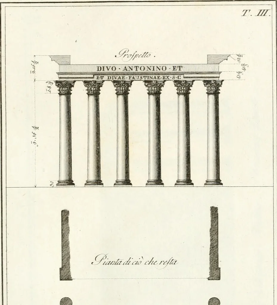 An illustration from Monumenti di fabbriche antiche estratti dai disegni dei piu celebri autori, 1796, leaf 48