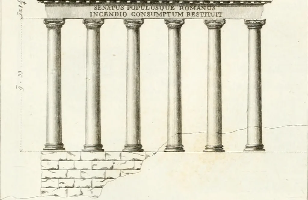 An illustration from Monumenti di fabbriche antiche estratti dai disegni dei piu celebri autori, 1796, leaf 56
