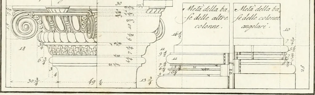 An illustration from Monumenti di fabbriche antiche estratti dai disegni dei piu celebri autori, 1796, leaf 58