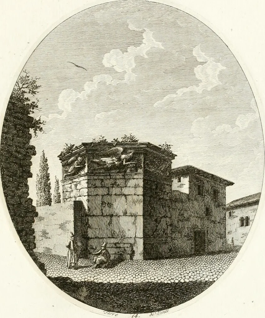 An illustration from Monumenti di fabbriche antiche estratti dai disegni dei piu celebri autori, 1796, leaf 90