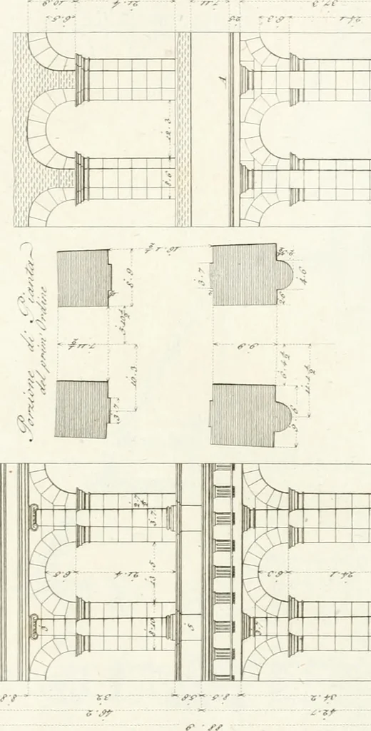 An illustration from Monumenti di fabbriche antiche estratti dai disegni dei piu celebri autori, 1796, leaf 116