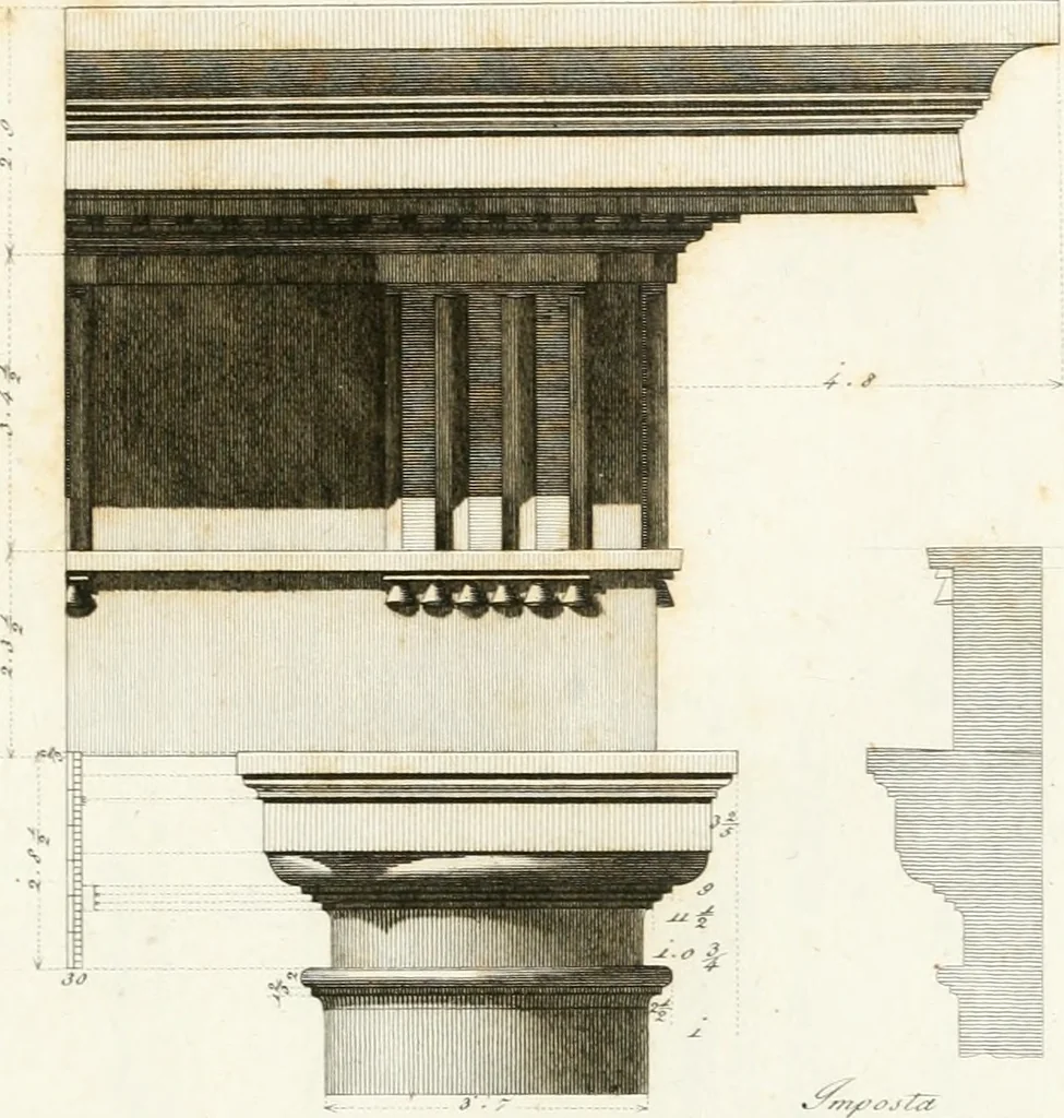 An illustration from Monumenti di fabbriche antiche estratti dai disegni dei piu celebri autori, 1796, leaf 122