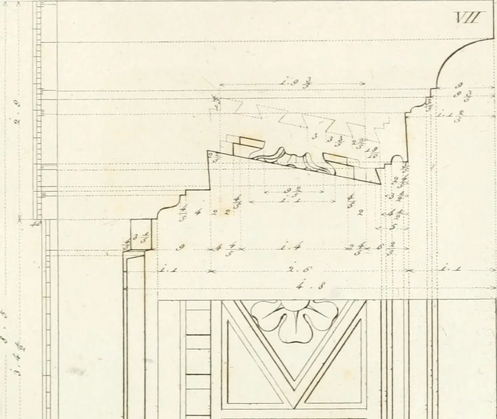 An illustration from Monumenti di fabbriche antiche estratti dai disegni dei piu celebri autori, 1796, leaf 124