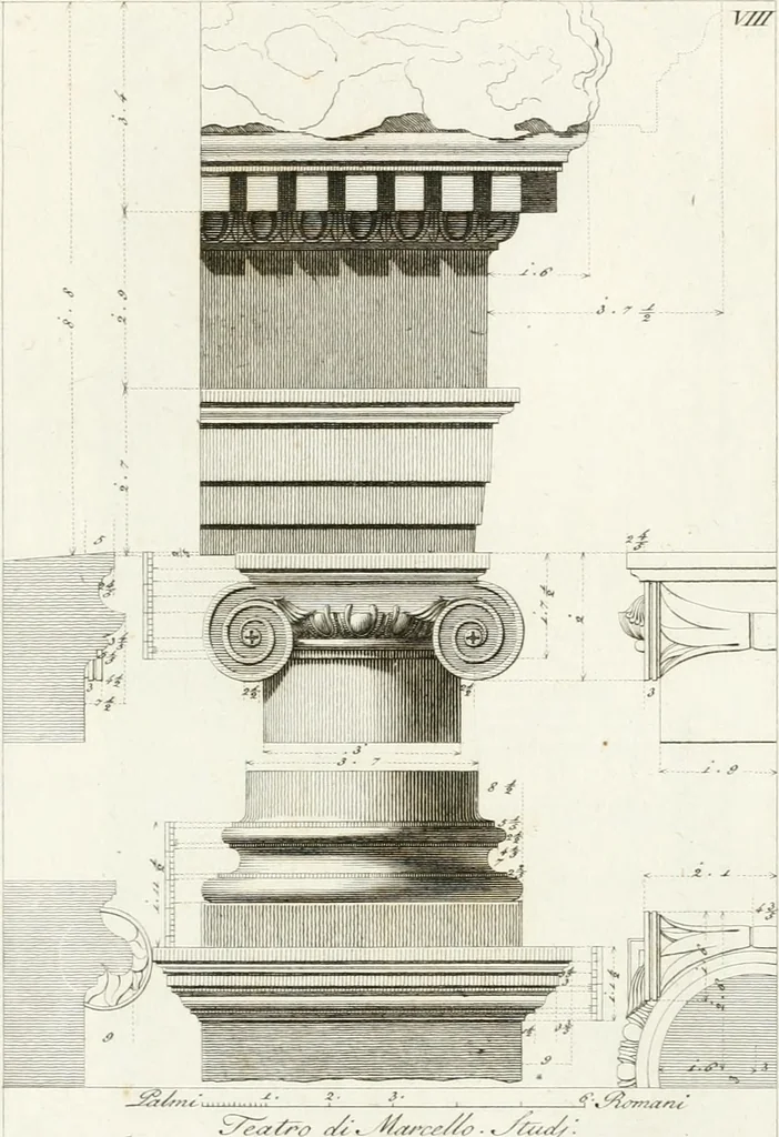 An illustration from Monumenti di fabbriche antiche estratti dai disegni dei piu celebri autori, 1796, leaf 126