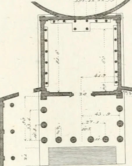 An illustration from Monumenti di fabbriche antiche estratti dai disegni dei piu celebri autori, 1796, leaf 136