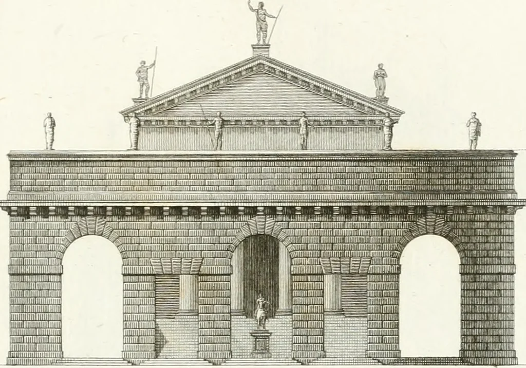 An illustration from Monumenti di fabbriche antiche estratti dai disegni dei piu celebri autori, 1796, leaf 138
