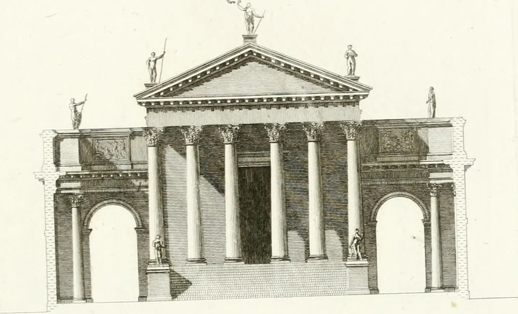 An illustration from Monumenti di fabbriche antiche estratti dai disegni dei piu celebri autori, 1796, leaf 140