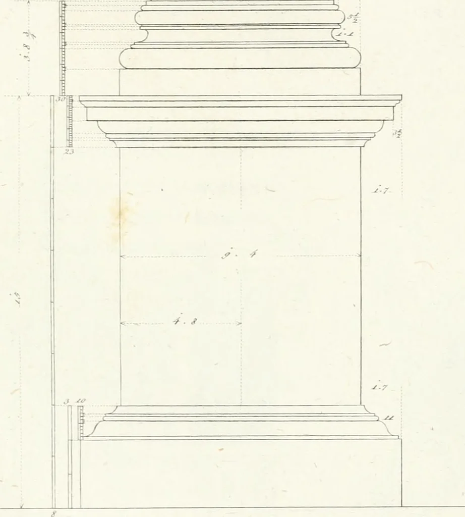 An illustration from Monumenti di fabbriche antiche estratti dai disegni dei piu celebri autori, 1796, leaf 146