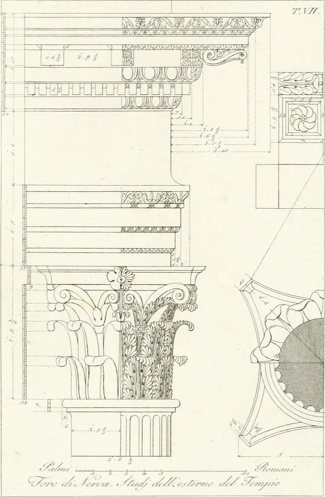 An illustration from Monumenti di fabbriche antiche estratti dai disegni dei piu celebri autori, 1796, leaf 148