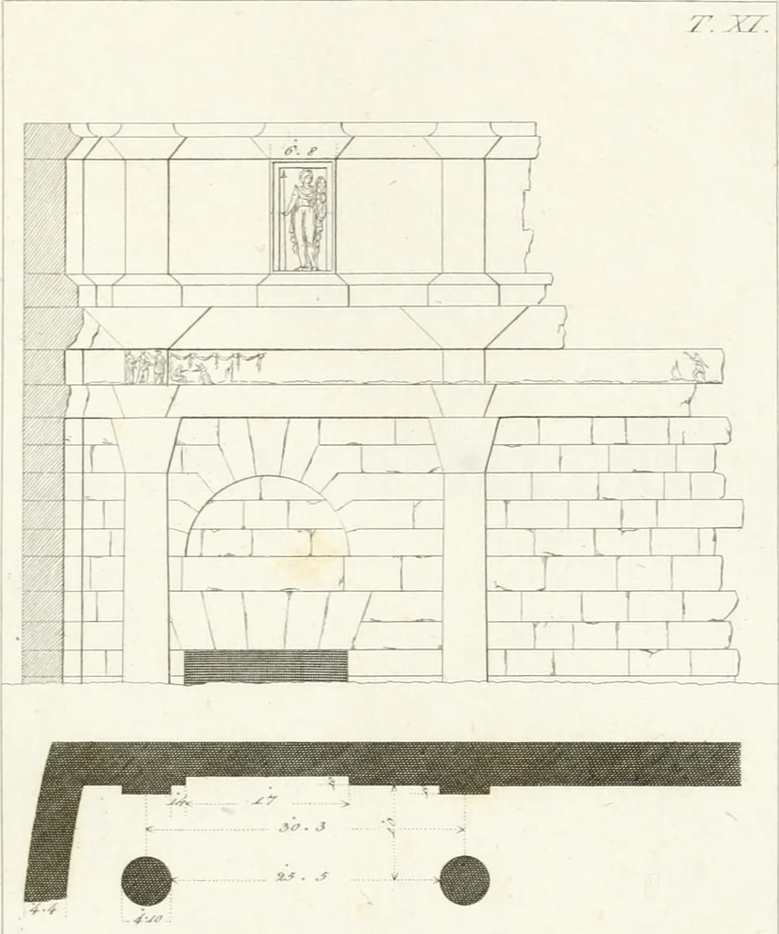 An illustration from Monumenti di fabbriche antiche estratti dai disegni dei piu celebri autori, 1796, leaf 156