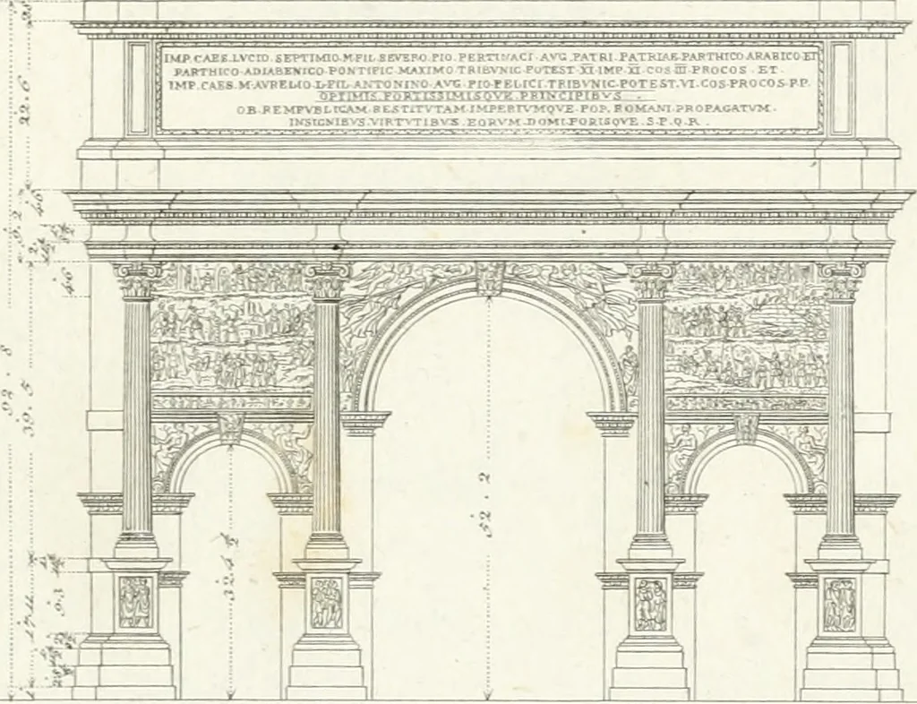 An illustration from Monumenti di fabbriche antiche estratti dai disegni dei piu celebri autori, 1796, leaf 166