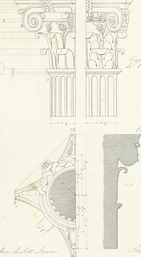 An illustration from Monumenti di fabbriche antiche estratti dai disegni dei piu celebri autori, 1796, leaf 174